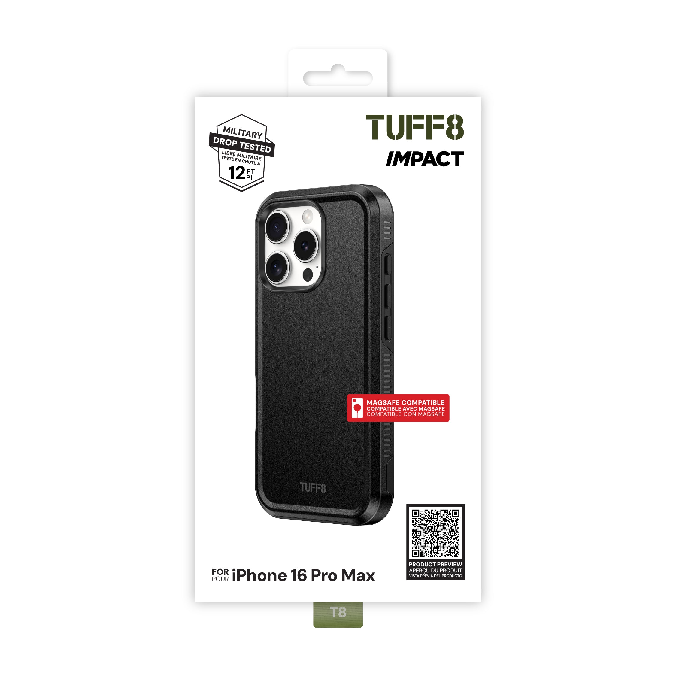 Coque antichoc pour iPhone 16 Pro Max