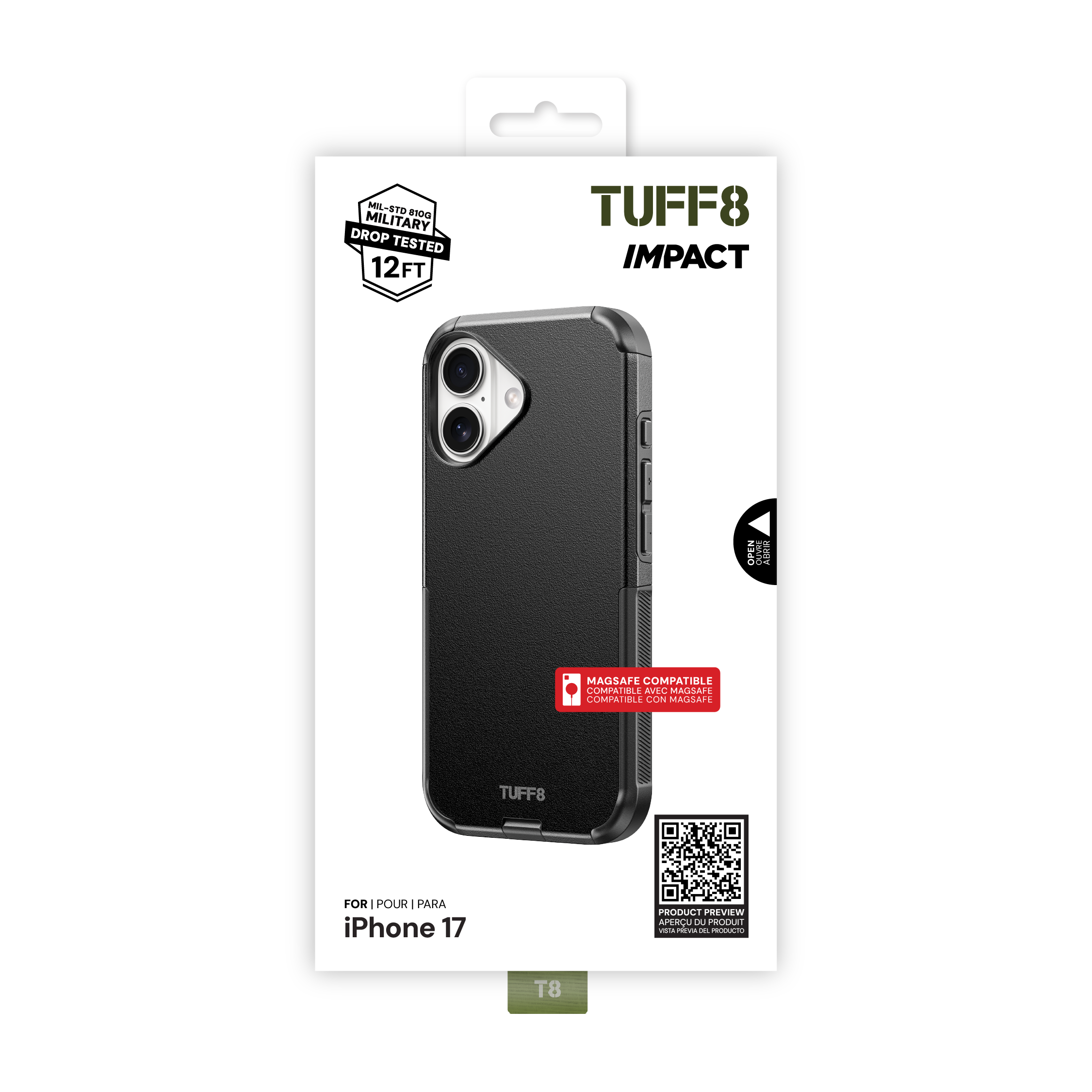 Coque antichoc pour iPhone 17