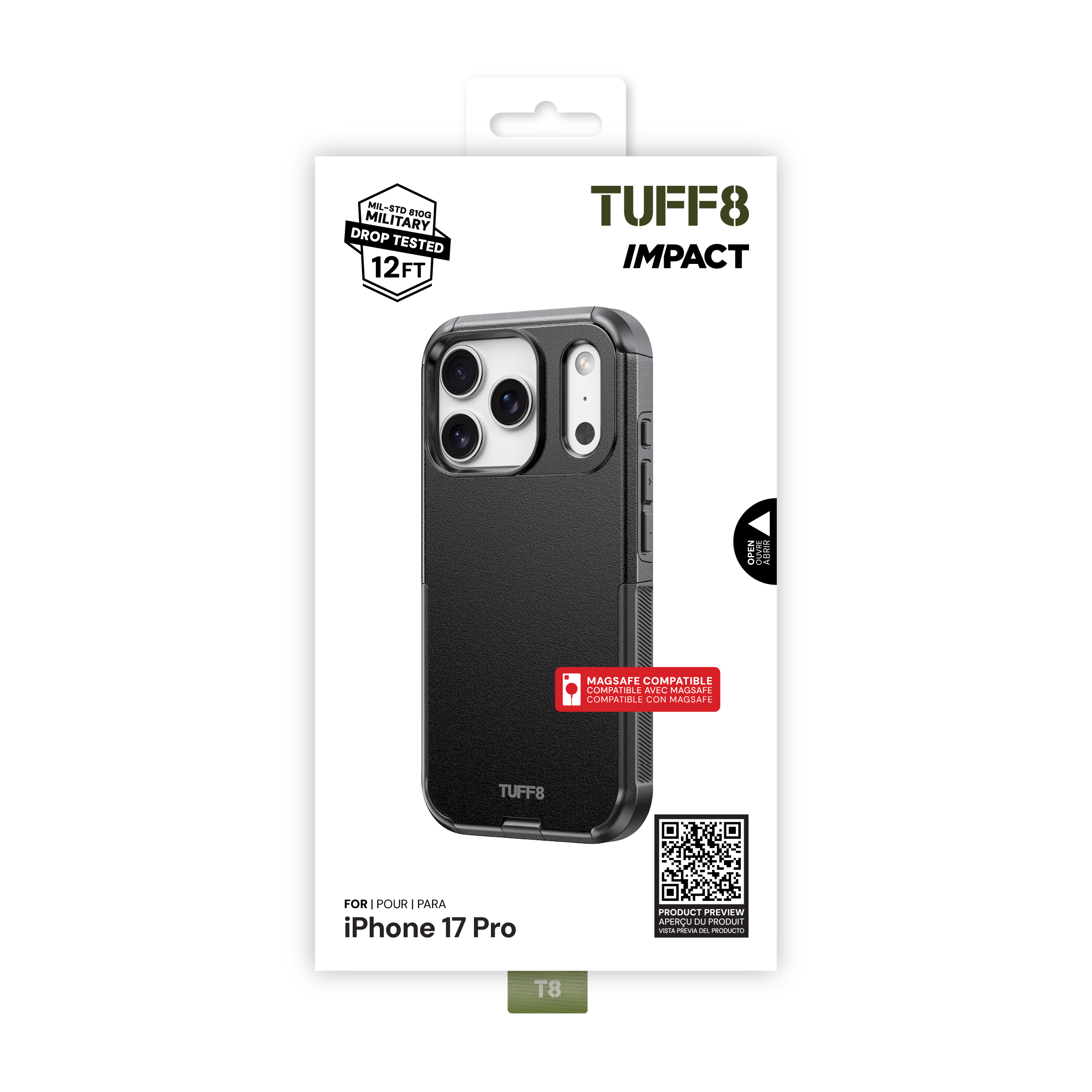 Coque antichoc pour iPhone 17 Pro