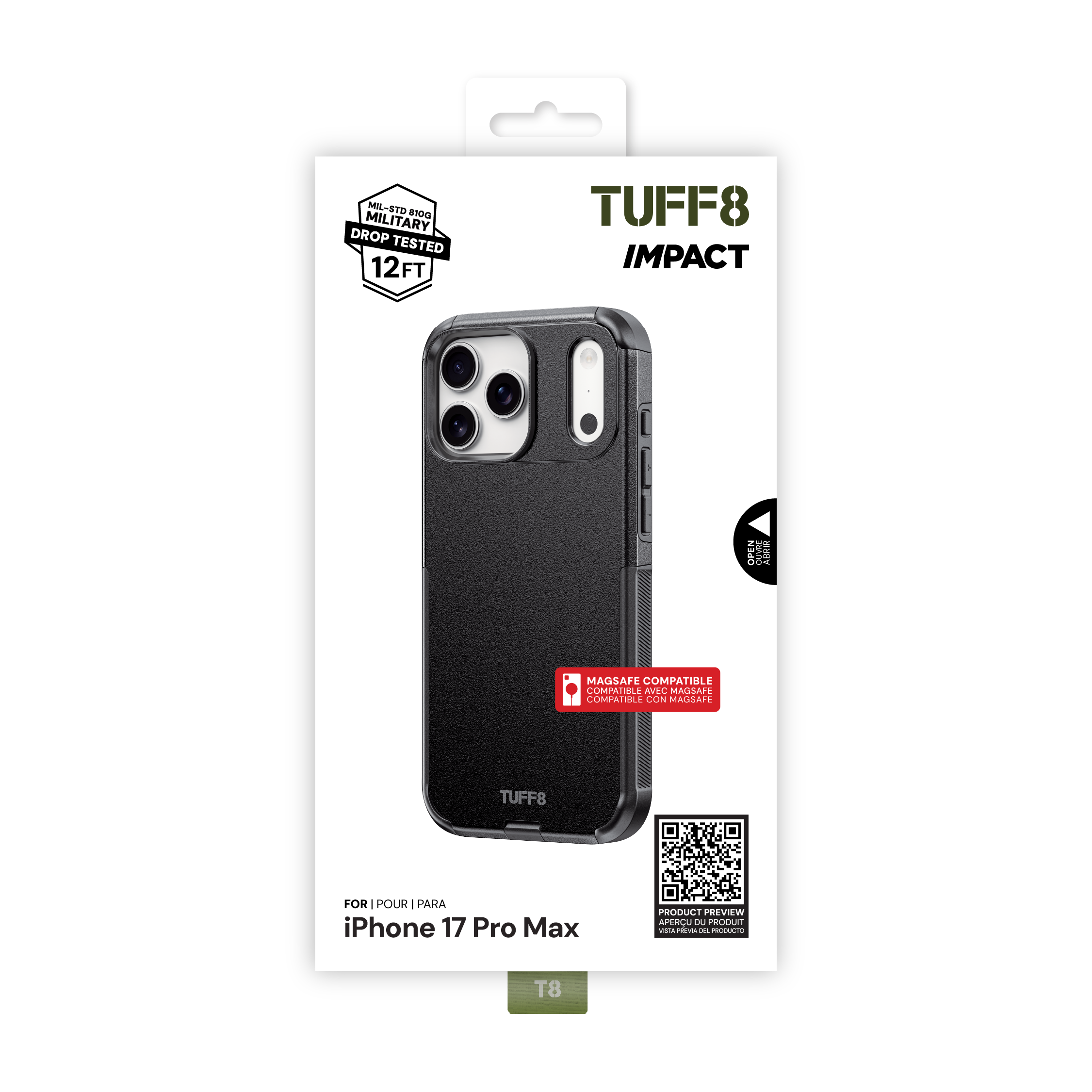 Coque antichoc pour iPhone 17 Pro Max