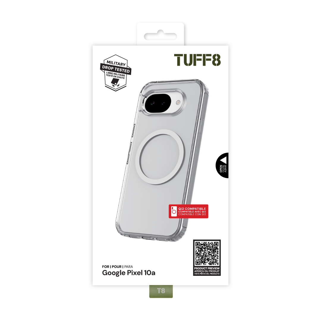 Google Pixel 10a Qi2 Compatible Clear Case