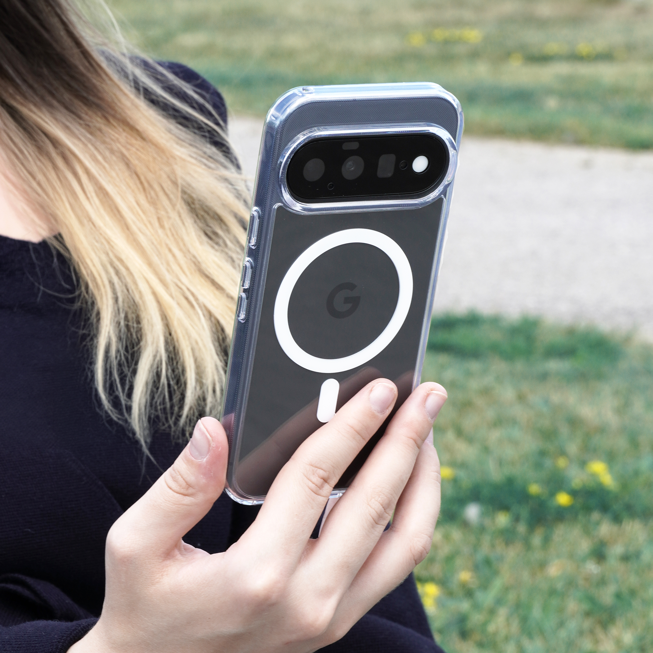 Google Pixel 11 Pro XL Qi2 Compatible Clear Case