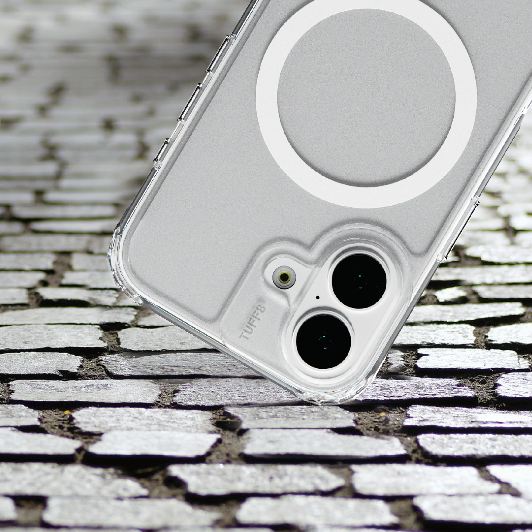 Coque transparente compatible MagSafe pour iPhone 17