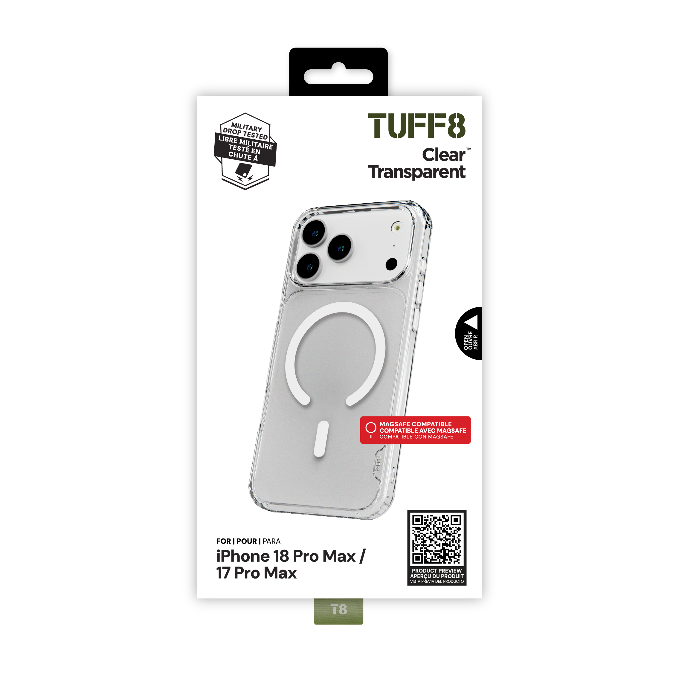 iPhone 18 Pro Max / 17 Pro Max MagSafe Compatible Clear Case