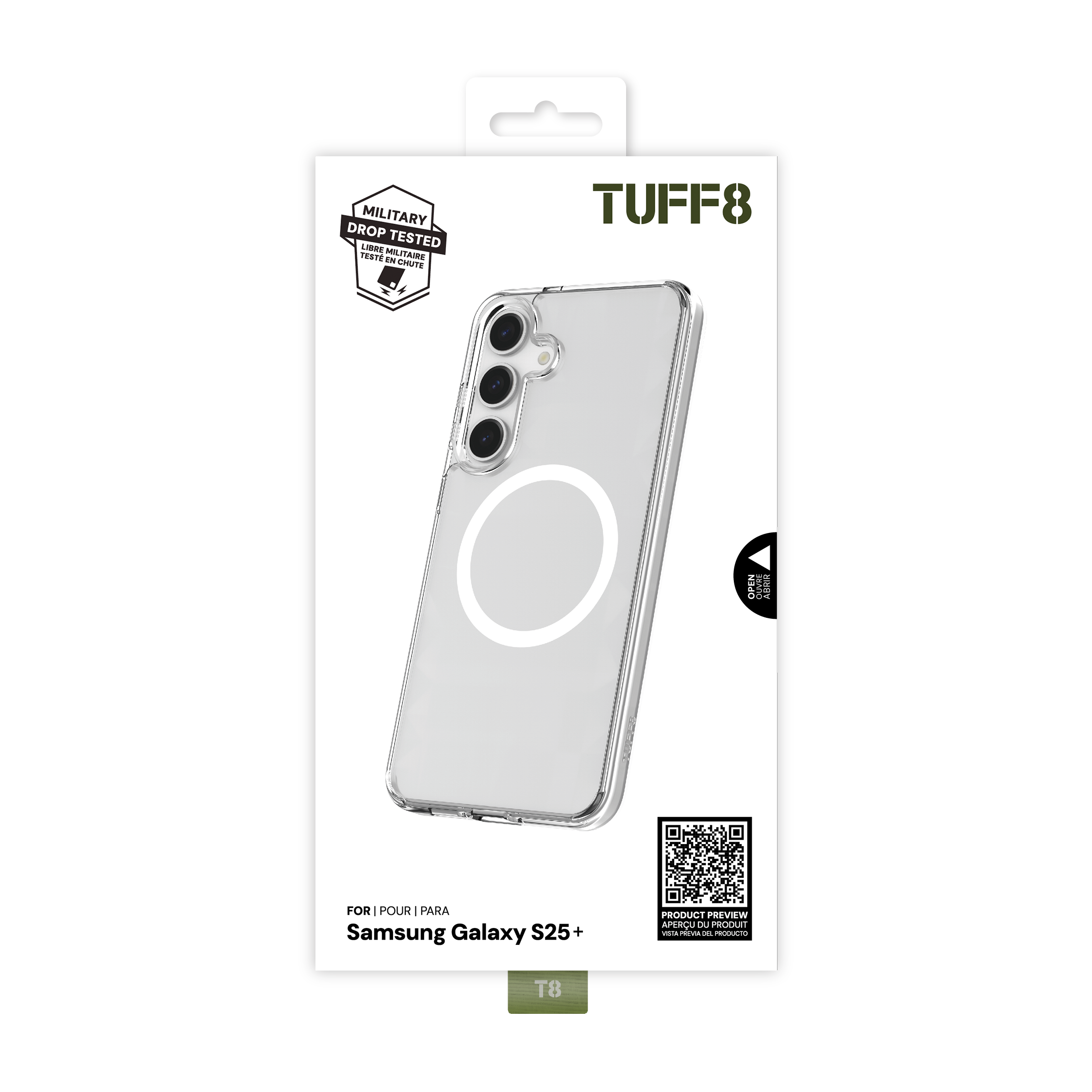 Samsung Galaxy S25+ Qi2 Compatible Clear Case