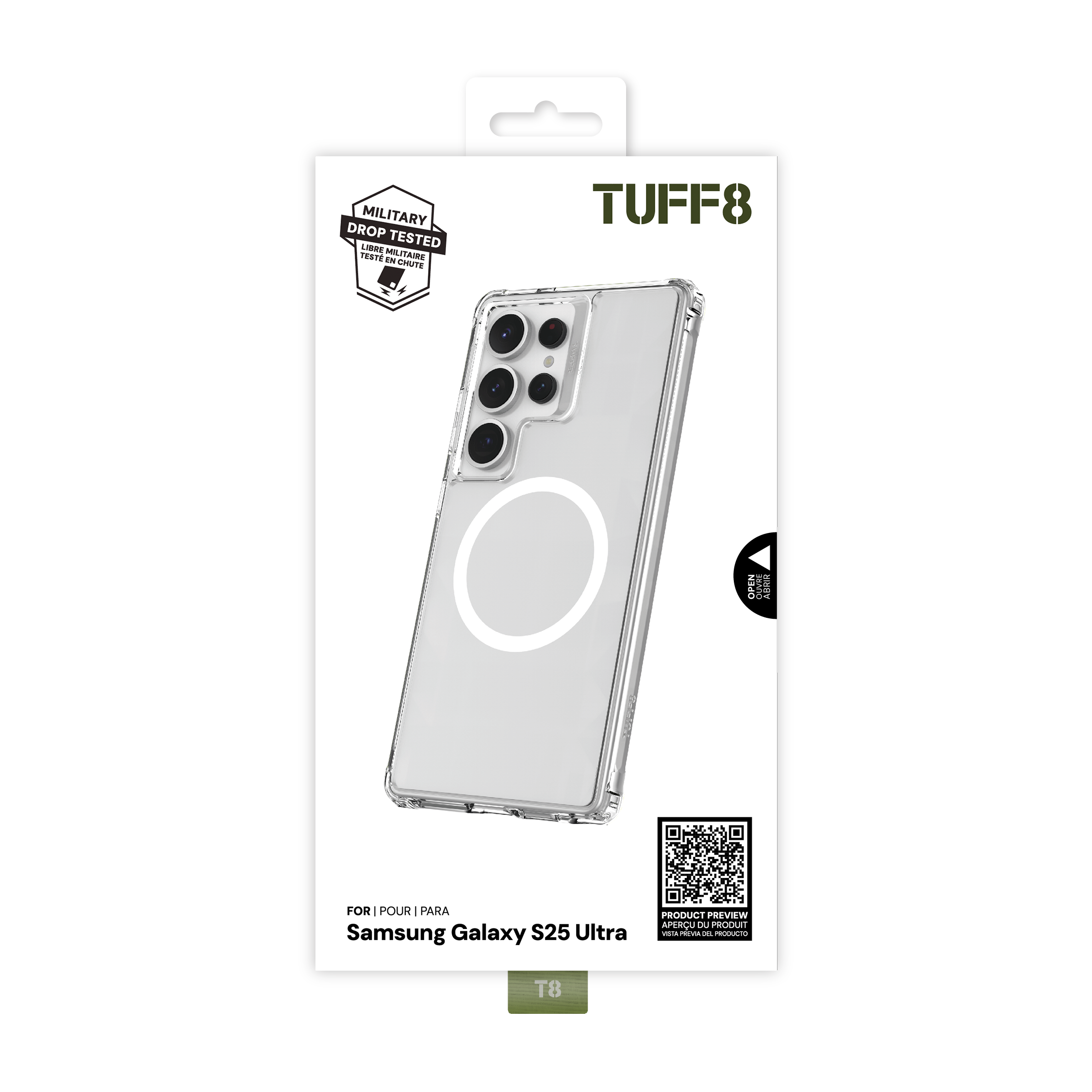 Samsung Galaxy S25 Ultra Qi2 Compatible Clear Case