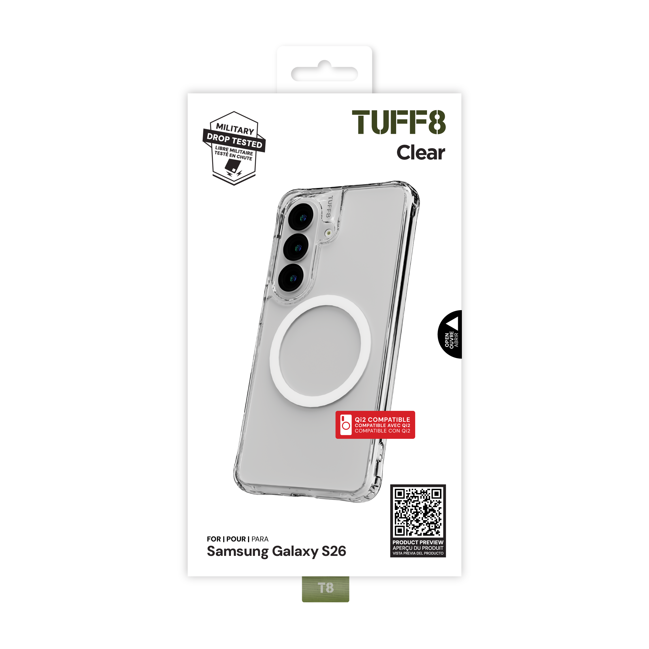 Samsung Galaxy S26 Qi2 Compatible Clear Case