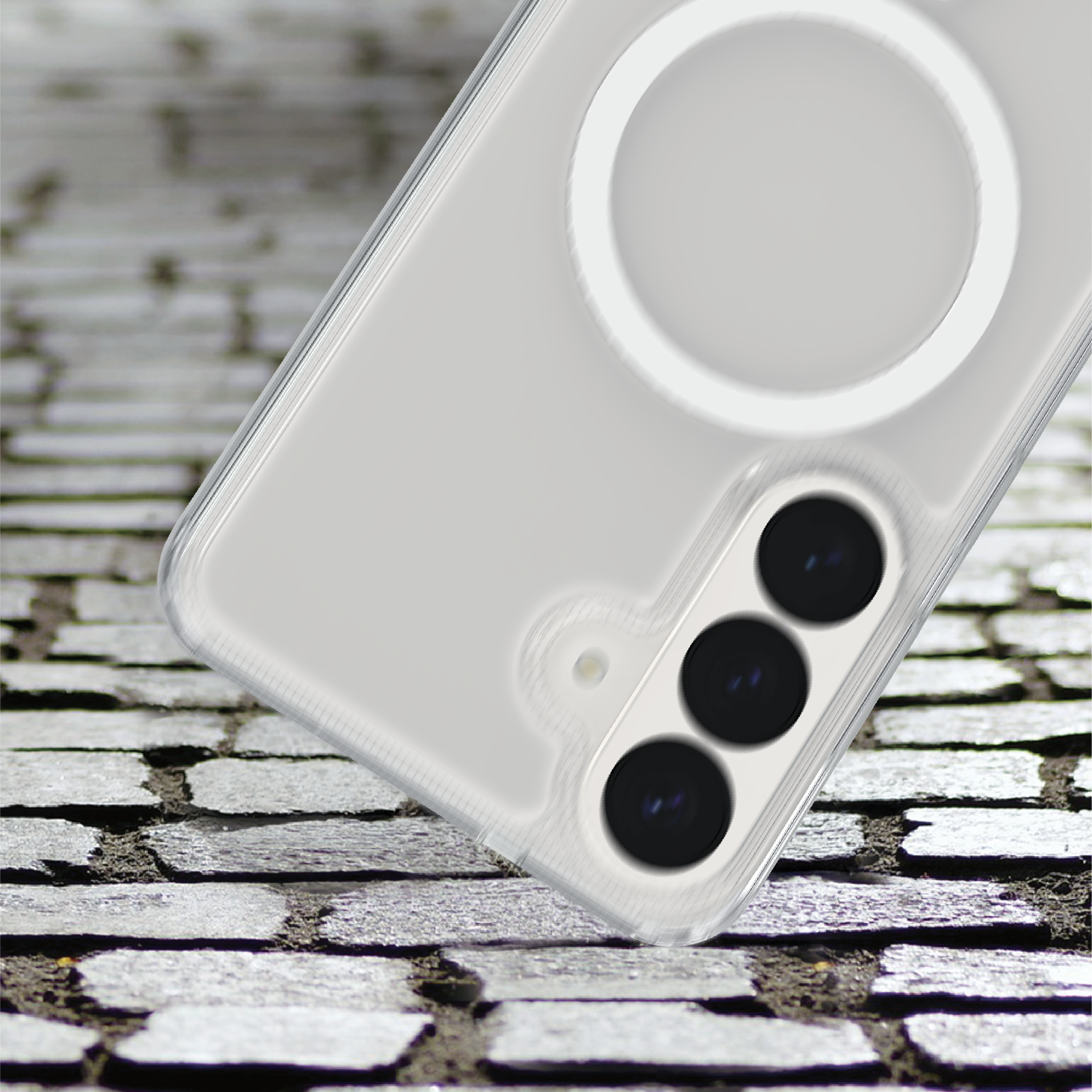 Étui transparent compatible Qi2 pour Samsung Galaxy S26 Ultra