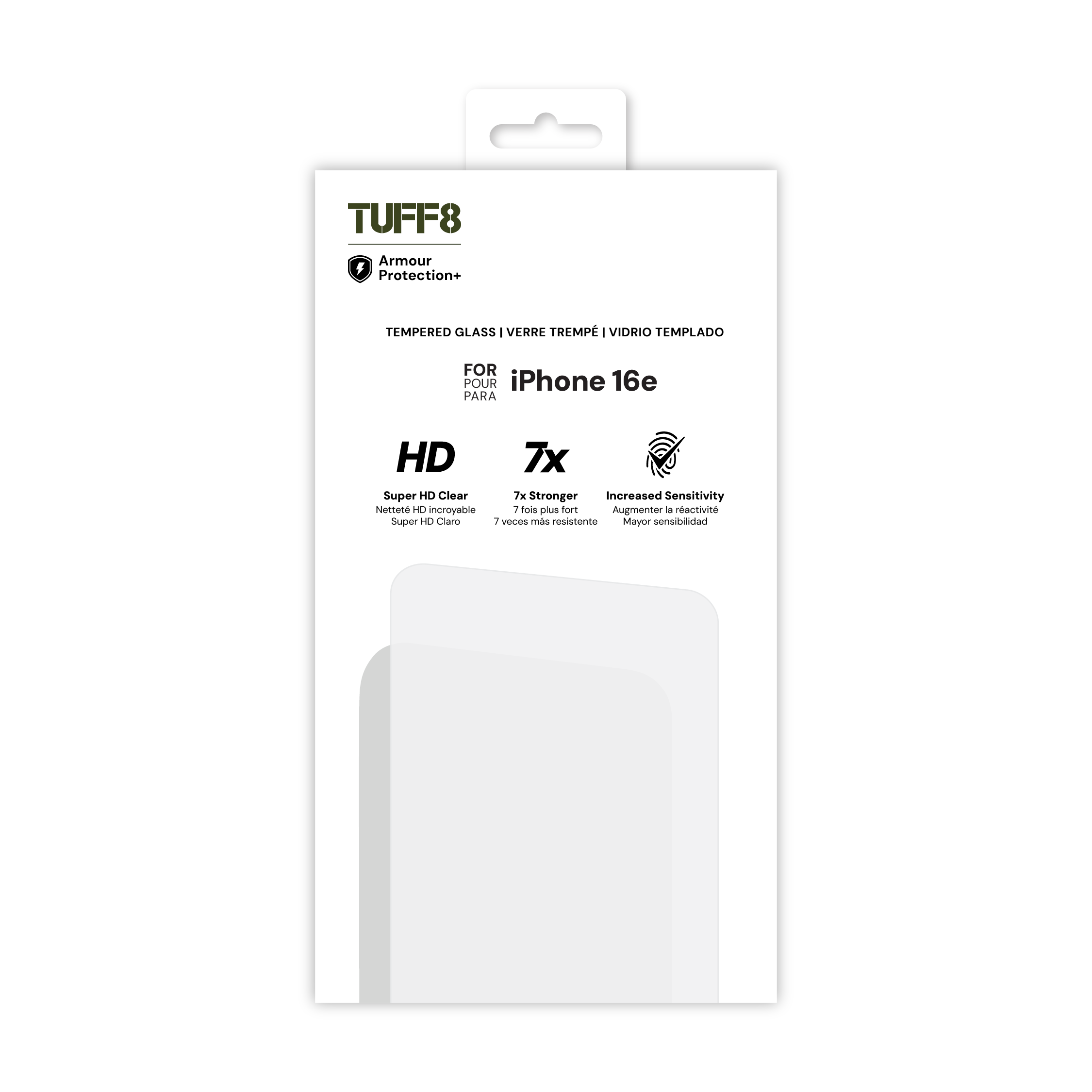 Verre trempé pour iPhone 16e