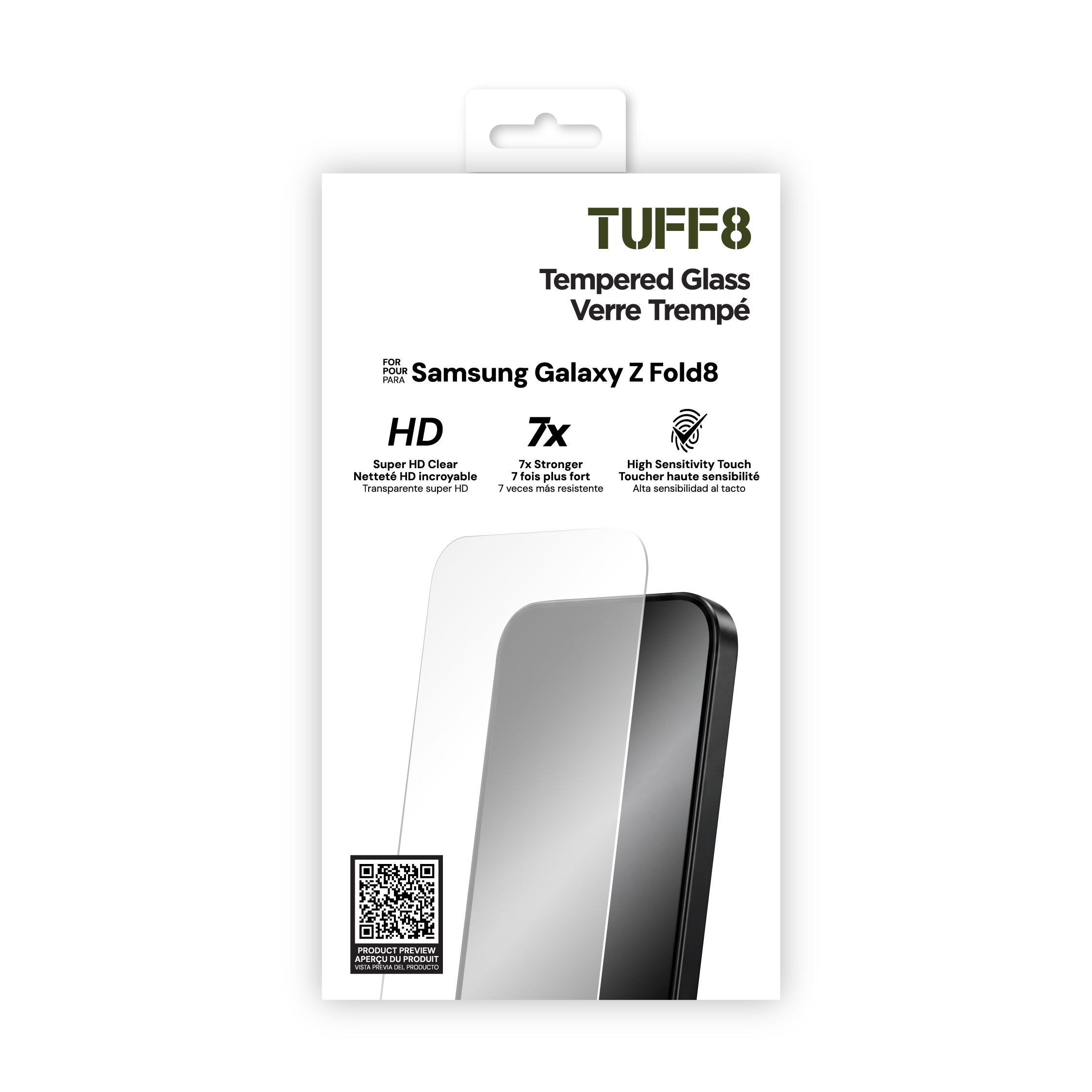 Samsung Galaxy Z Fold8 Tempered Glass