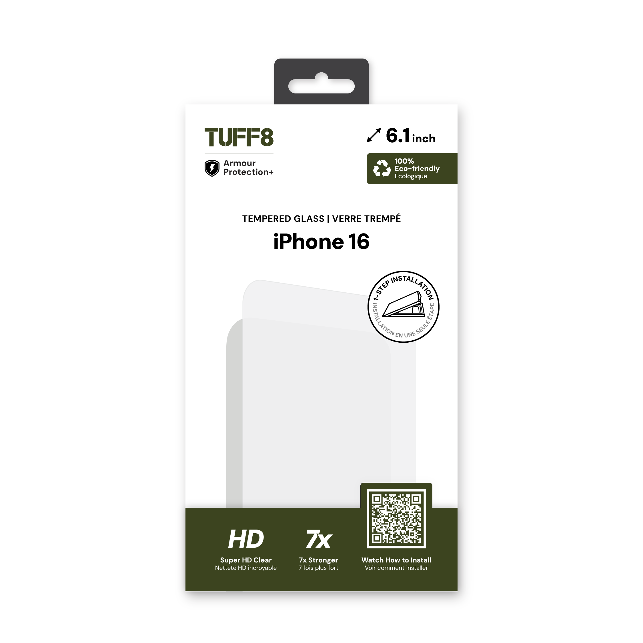 iPhone 16 / 15 Tempered Glass with Auto Installer