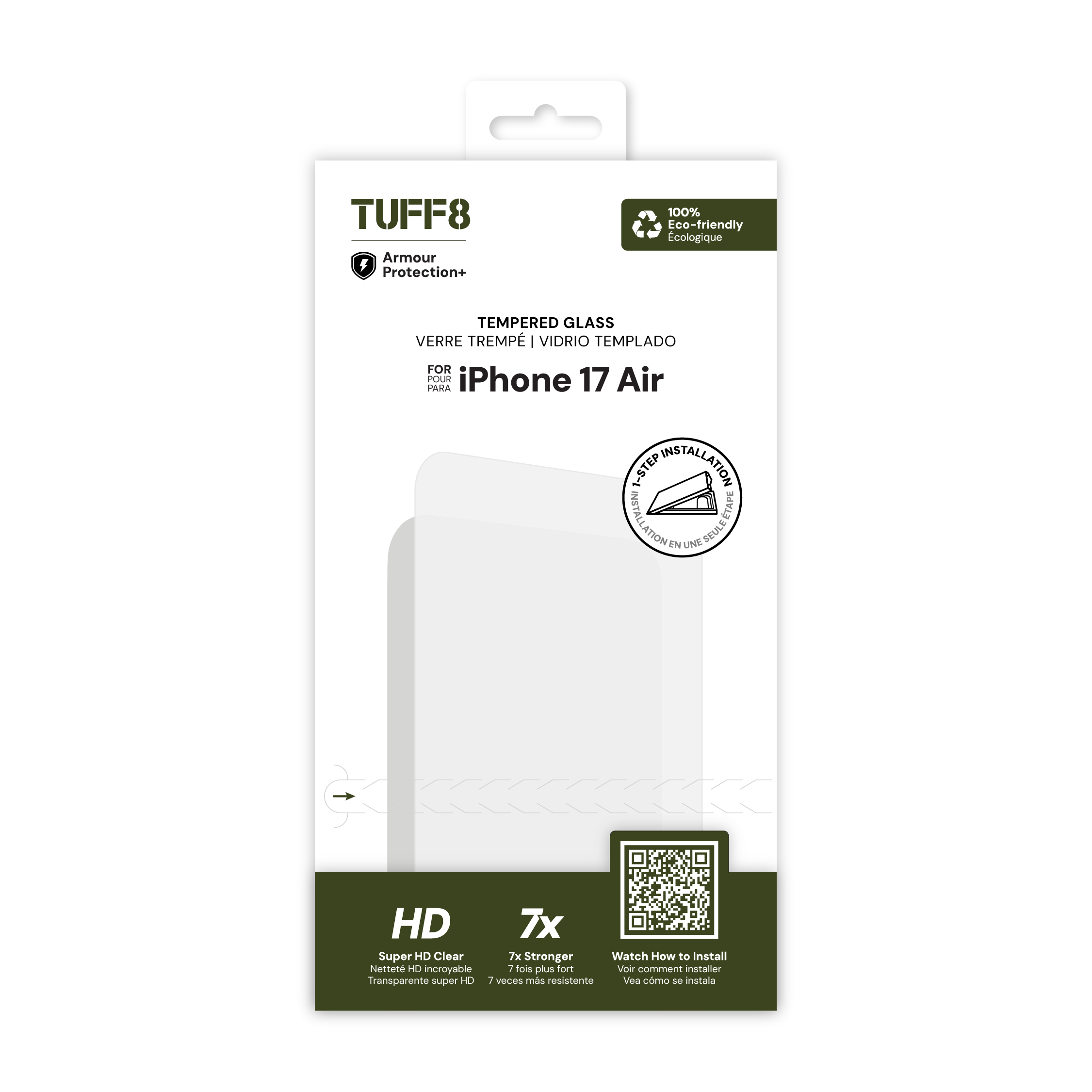 iPhone Air Tempered Glass with Auto Installer