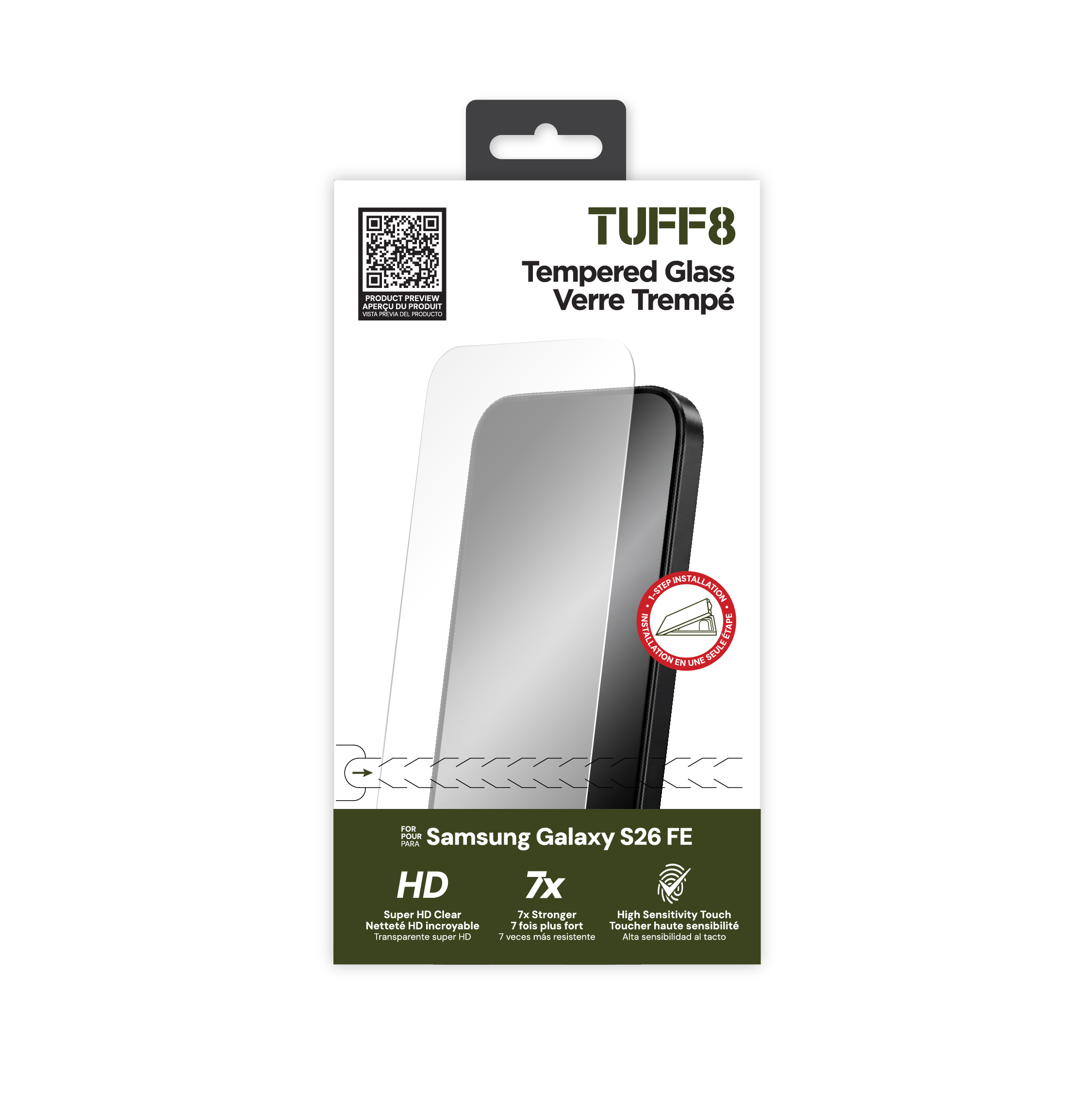 Verre trempé pour Samsung Galaxy S26 Ultra avec installation automatique