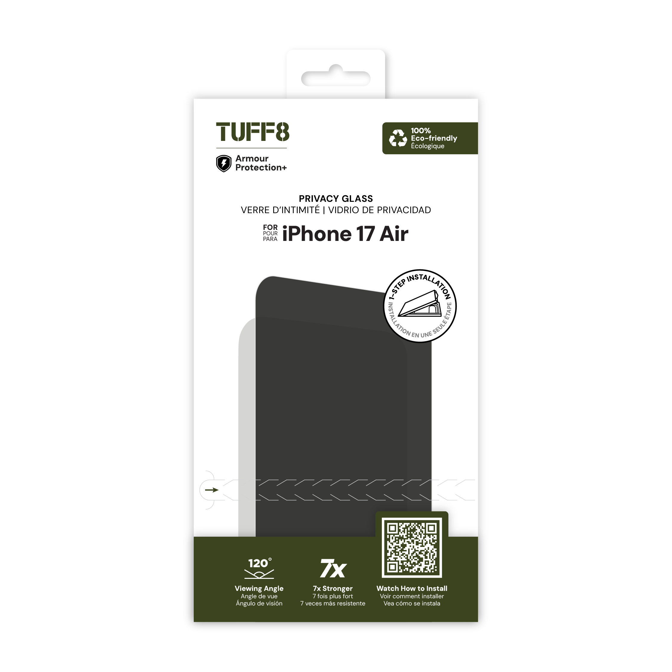 iPhone Air Privacy Glass with Auto Installer