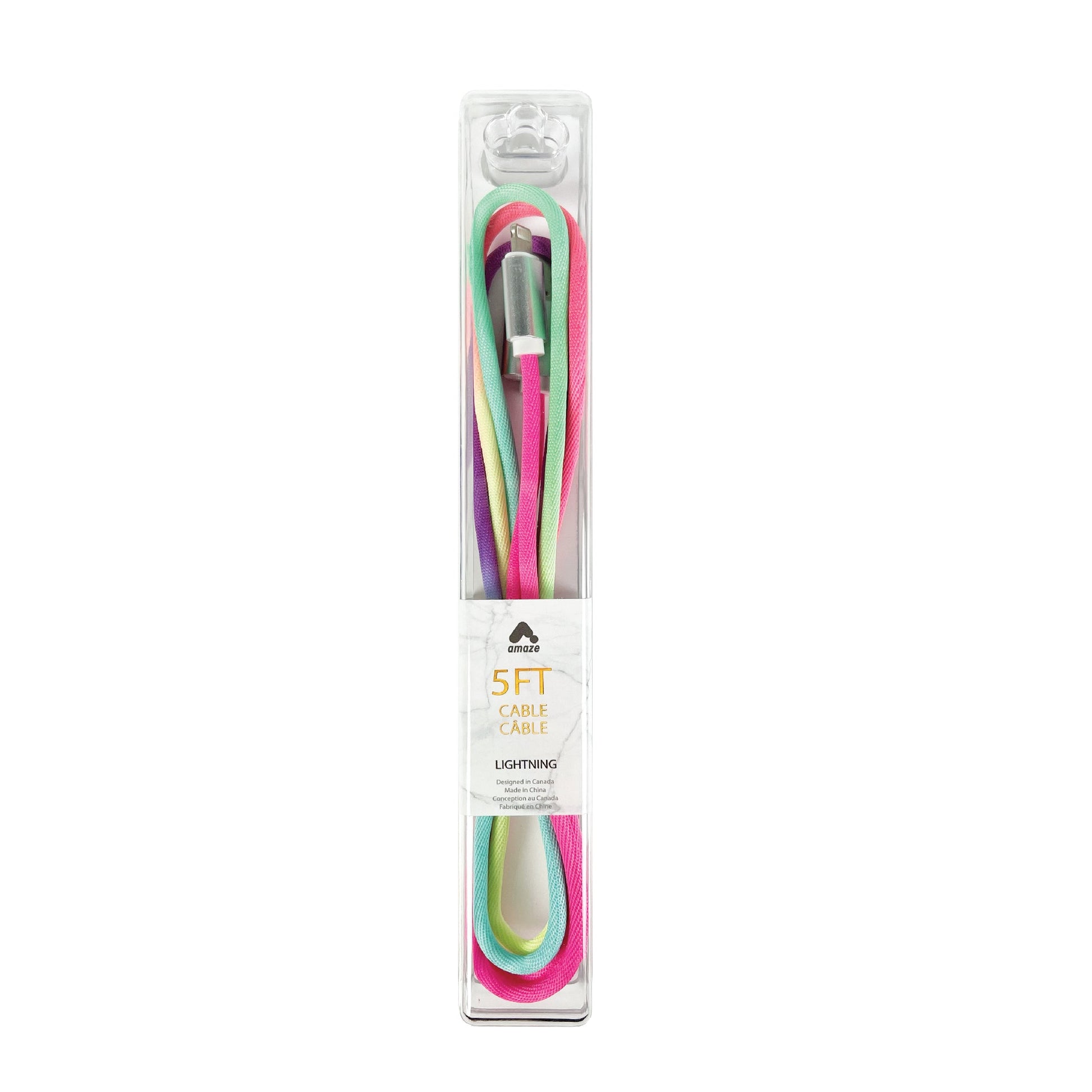 Amaze 5FT Rainbow Charging Cable image 1