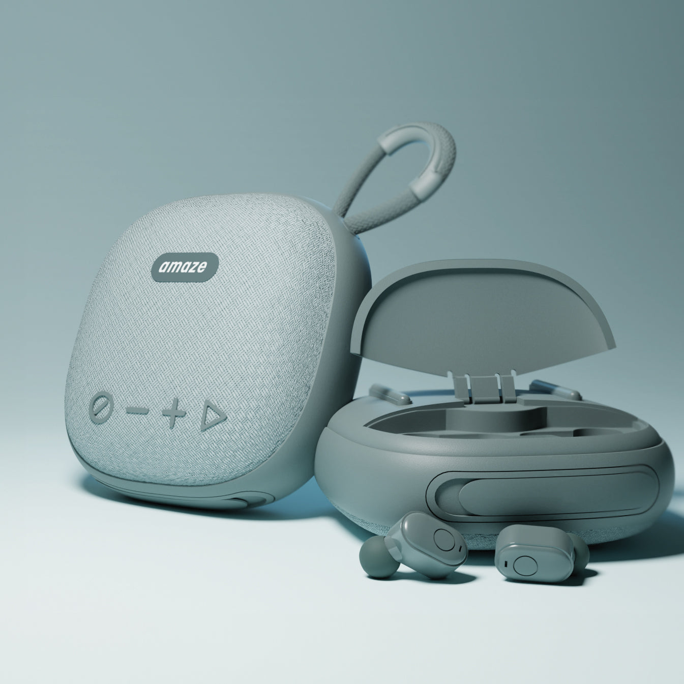 Amaze Wireless Bluetooth Speaker and Earbuds image 1