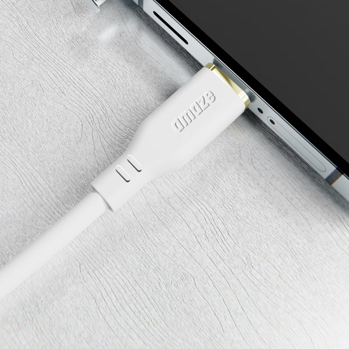 Amaze 4FT USB-C to USB-A White Cable image 2