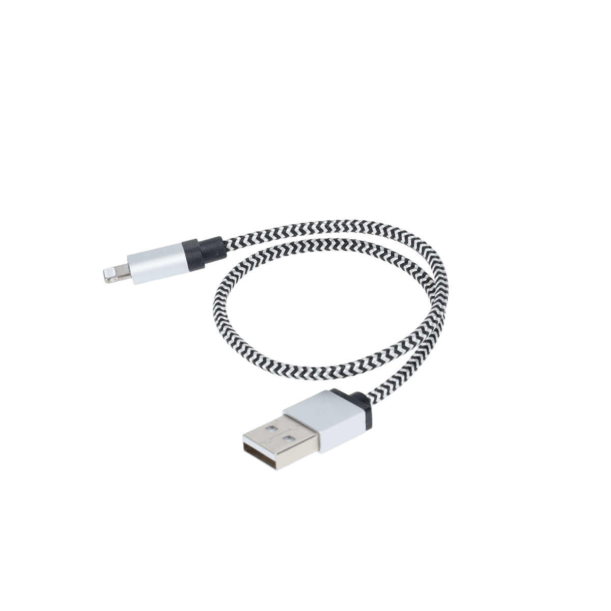 Câble tressé de 30 cm (câble USB-A vers Lightning)