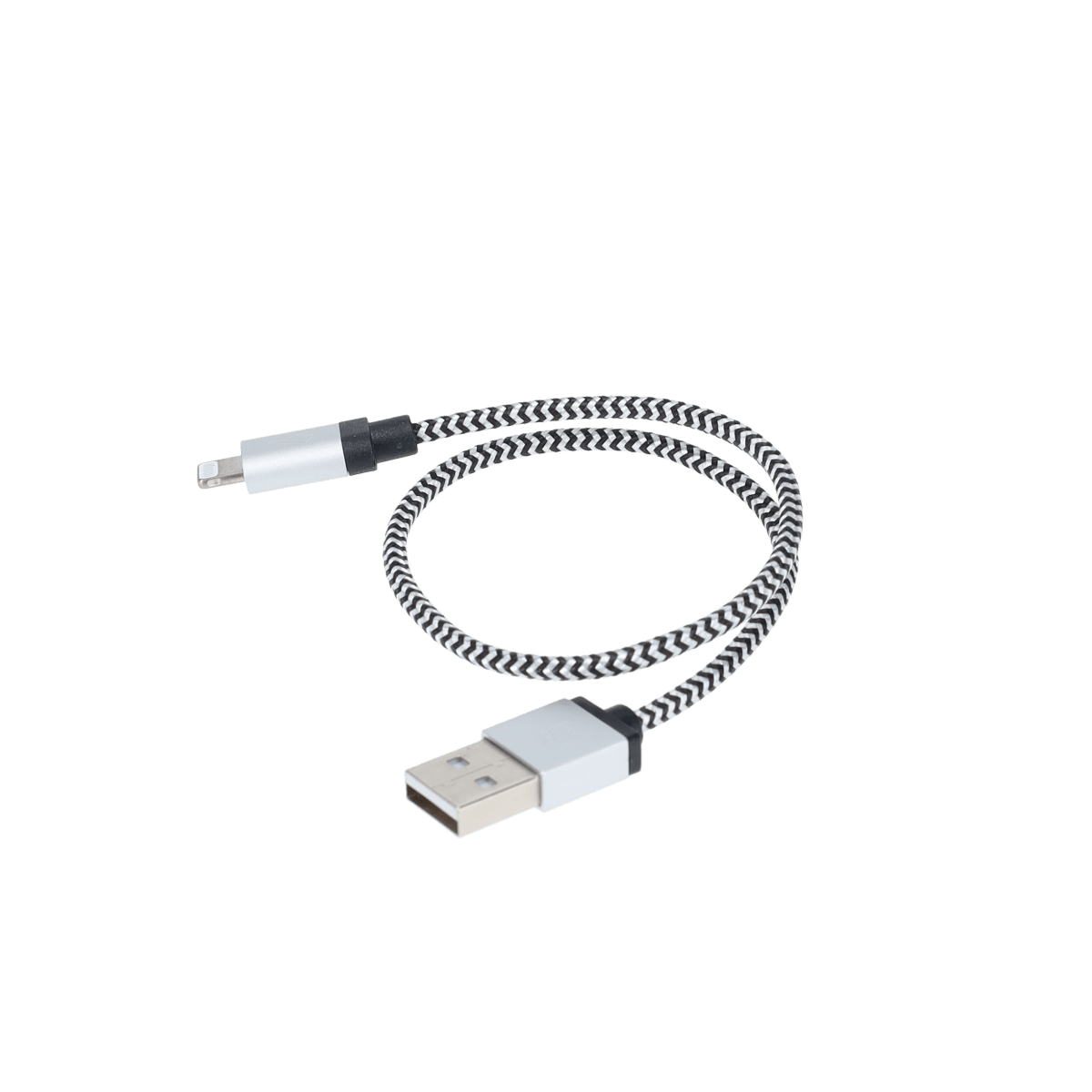 Câble tressé de 30 cm (câble USB-A vers Lightning)
