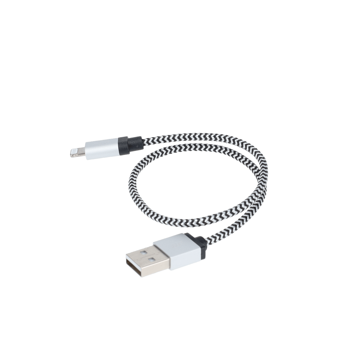 Câble tressé de 30 cm (câble USB-A vers Lightning)
