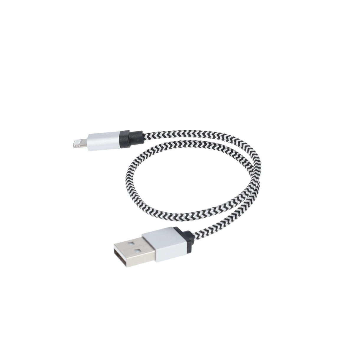 Câble tressé de 30 cm (câble USB-A vers Lightning)