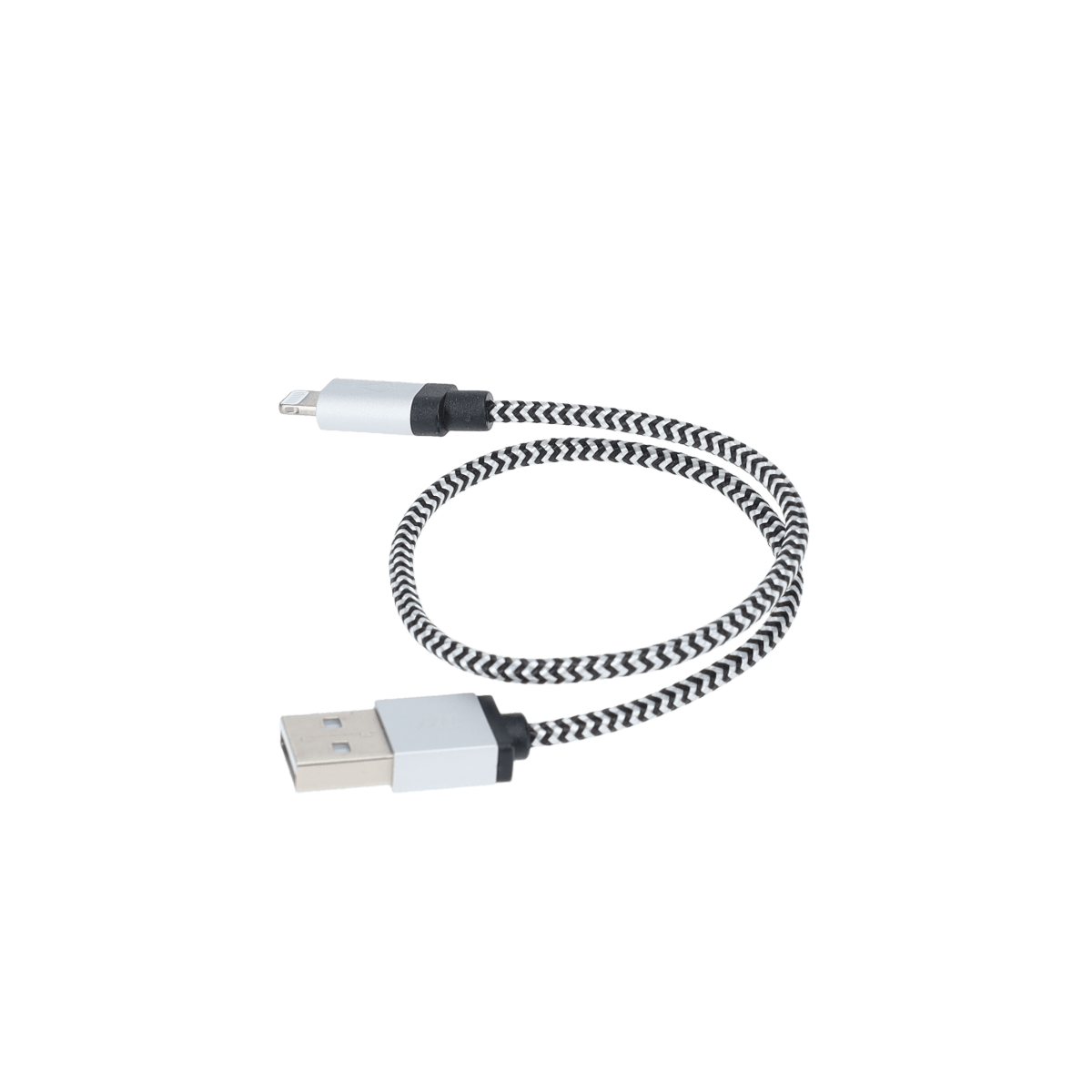 Câble tressé de 30 cm (câble USB-A vers Lightning)