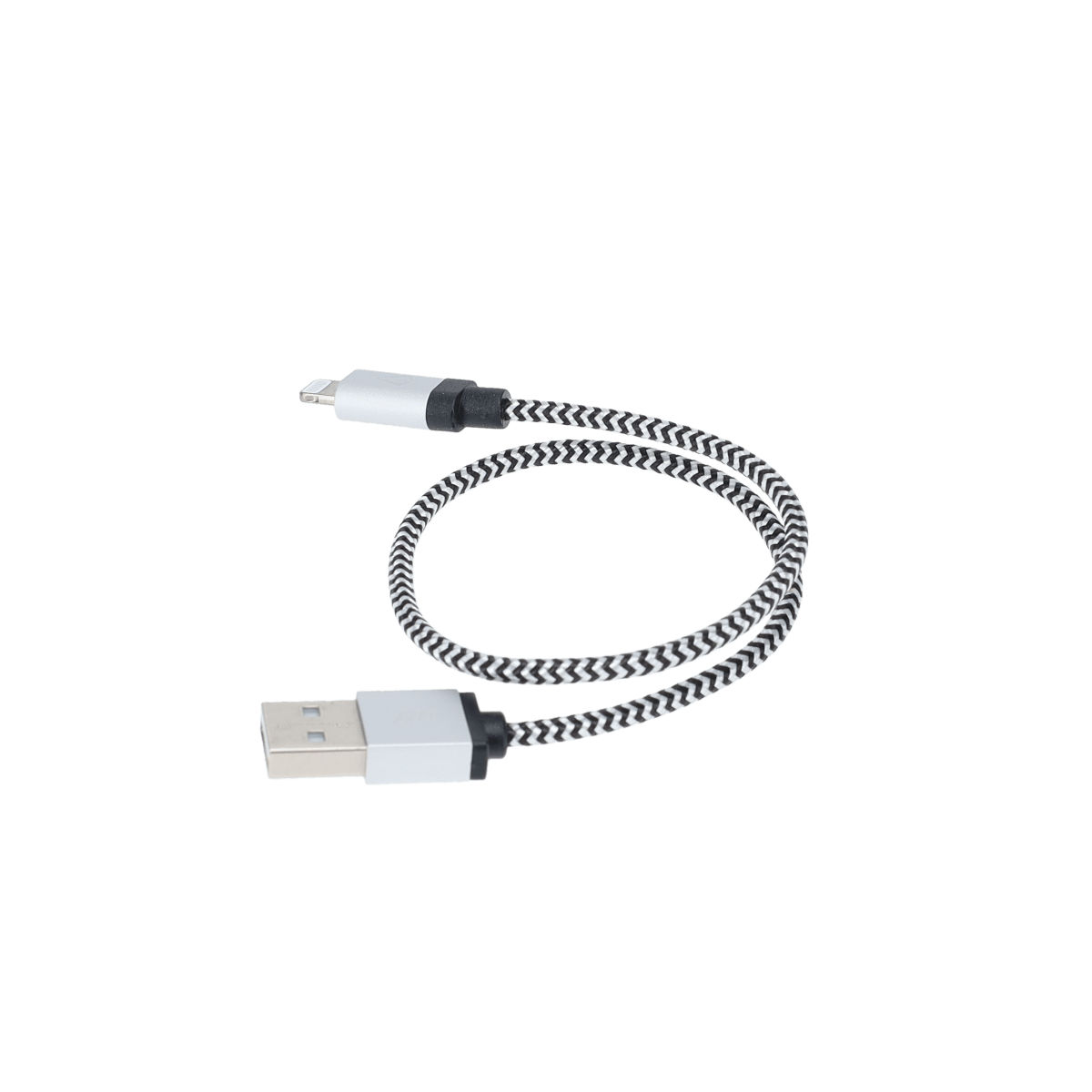 Câble tressé de 30 cm (câble USB-A vers Lightning)