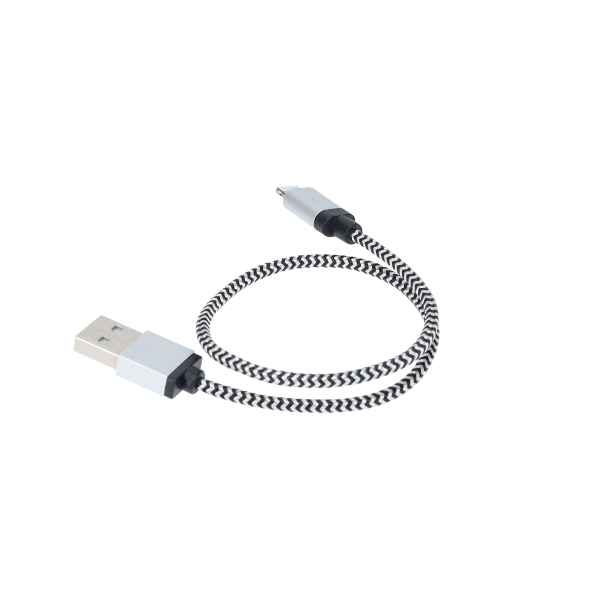 Câble tressé de 30 cm (câble USB-A vers Lightning)
