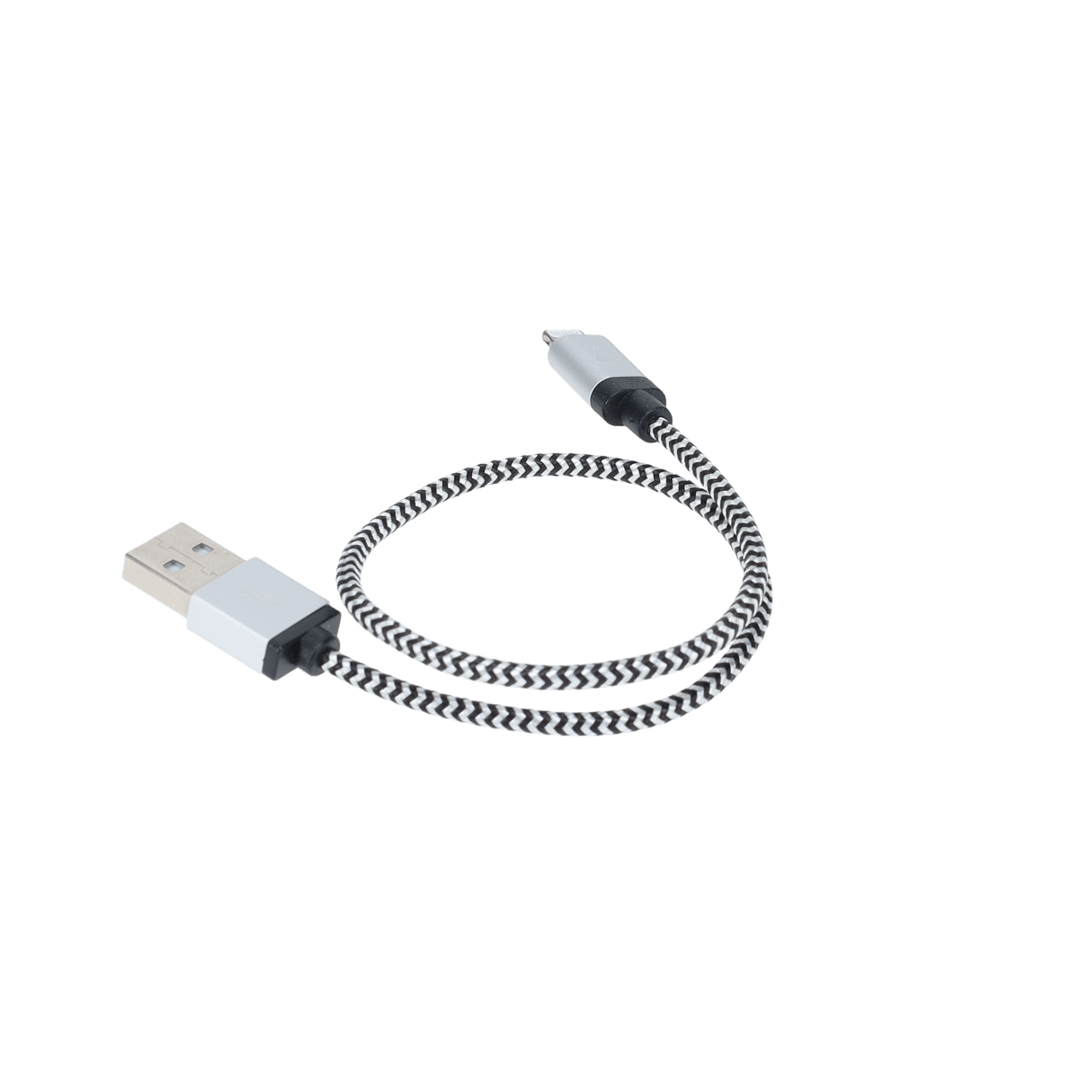 Câble tressé de 30 cm (câble USB-A vers Lightning)