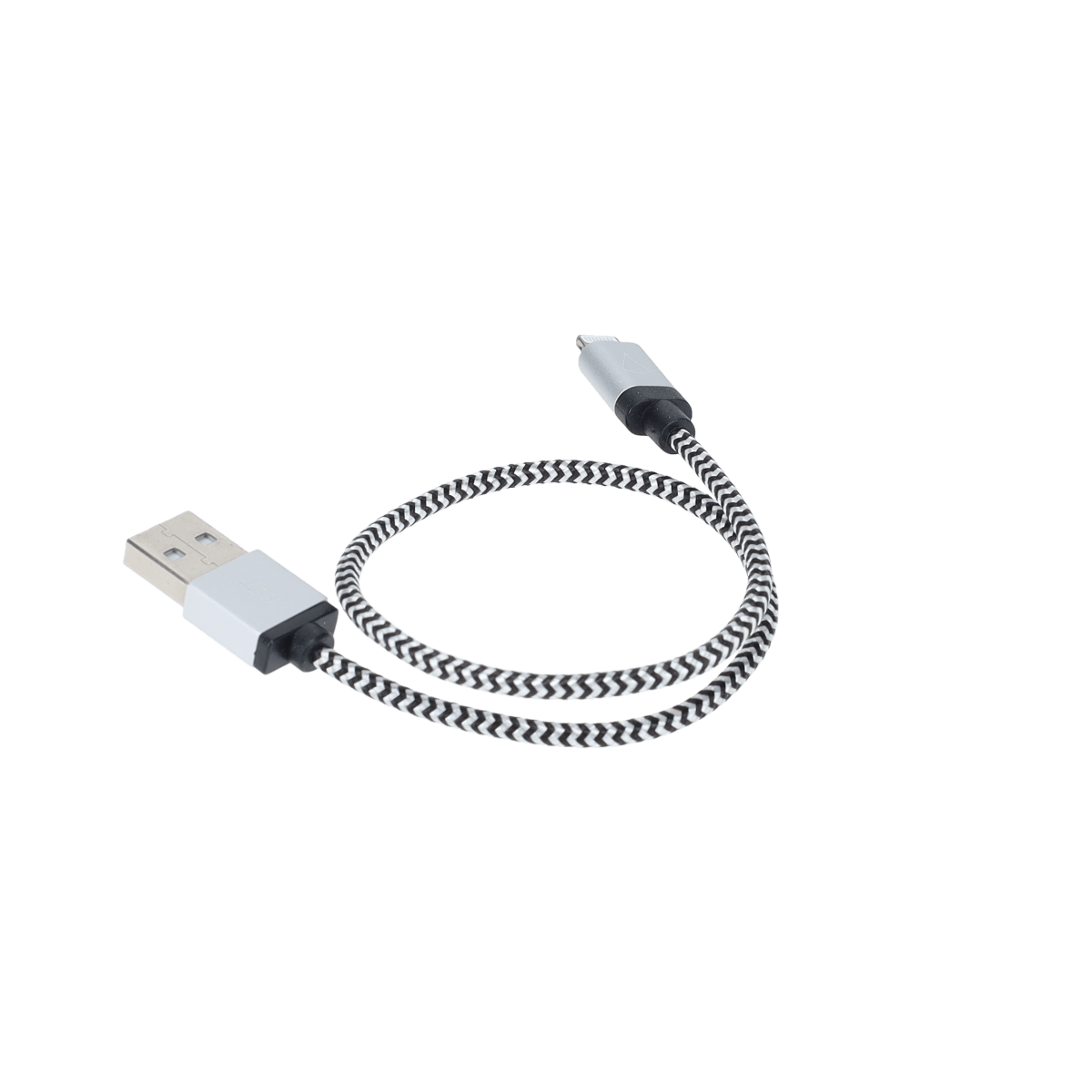 Câble tressé de 30 cm (câble USB-A vers Lightning)