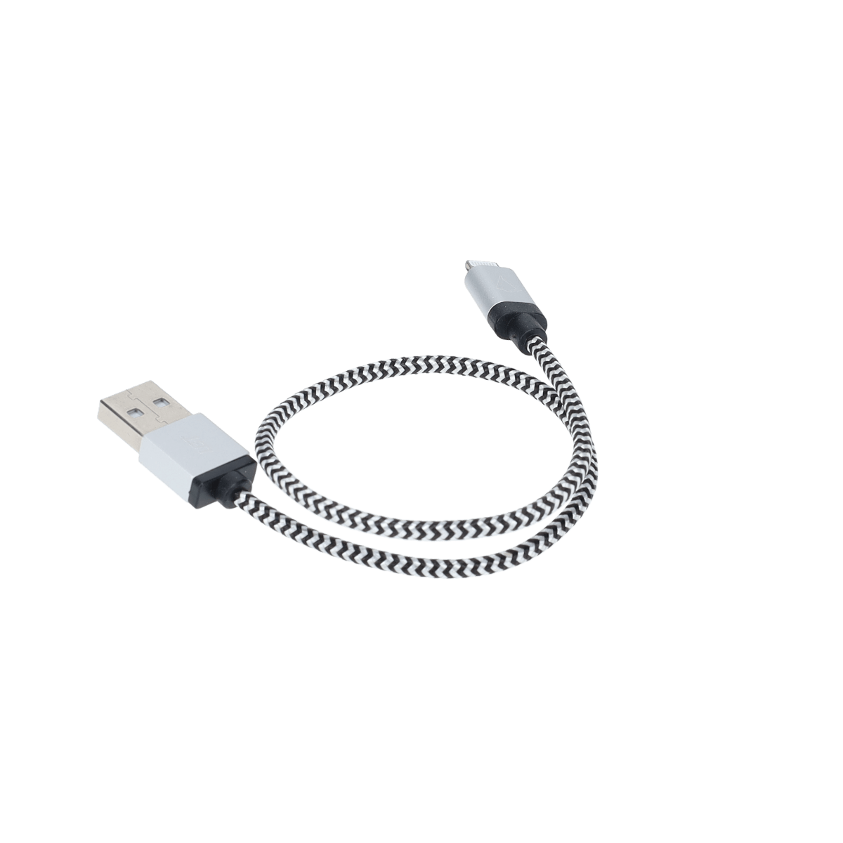 Câble tressé de 30 cm (câble USB-A vers Lightning)