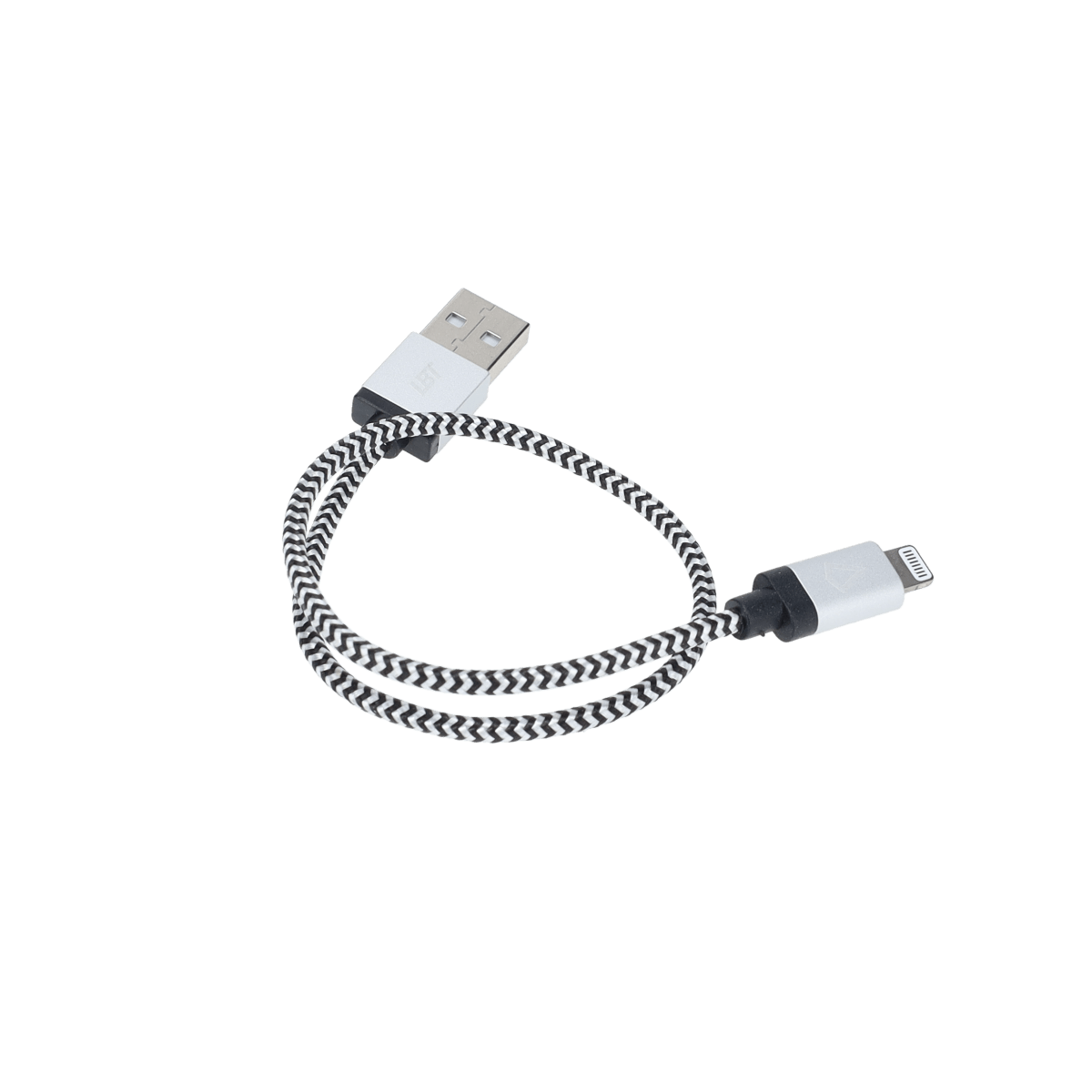 Câble tressé de 30 cm (câble USB-A vers Lightning)