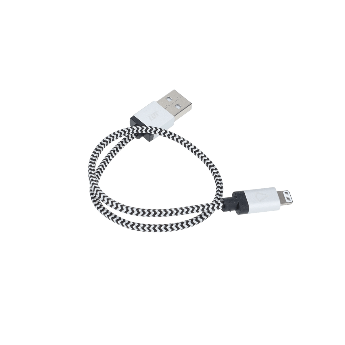 Câble tressé de 30 cm (câble USB-A vers Lightning)