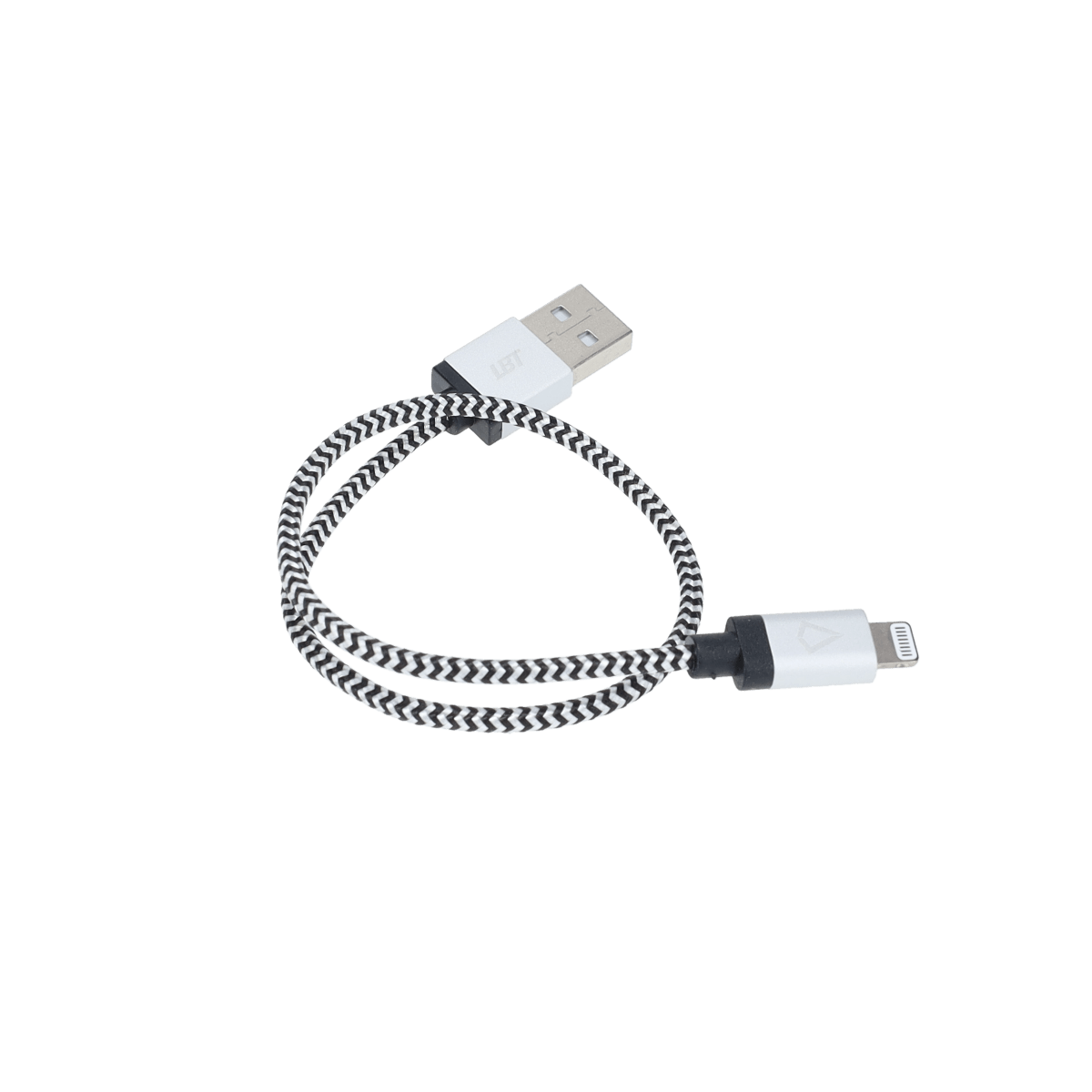 Câble tressé de 30 cm (câble USB-A vers Lightning)