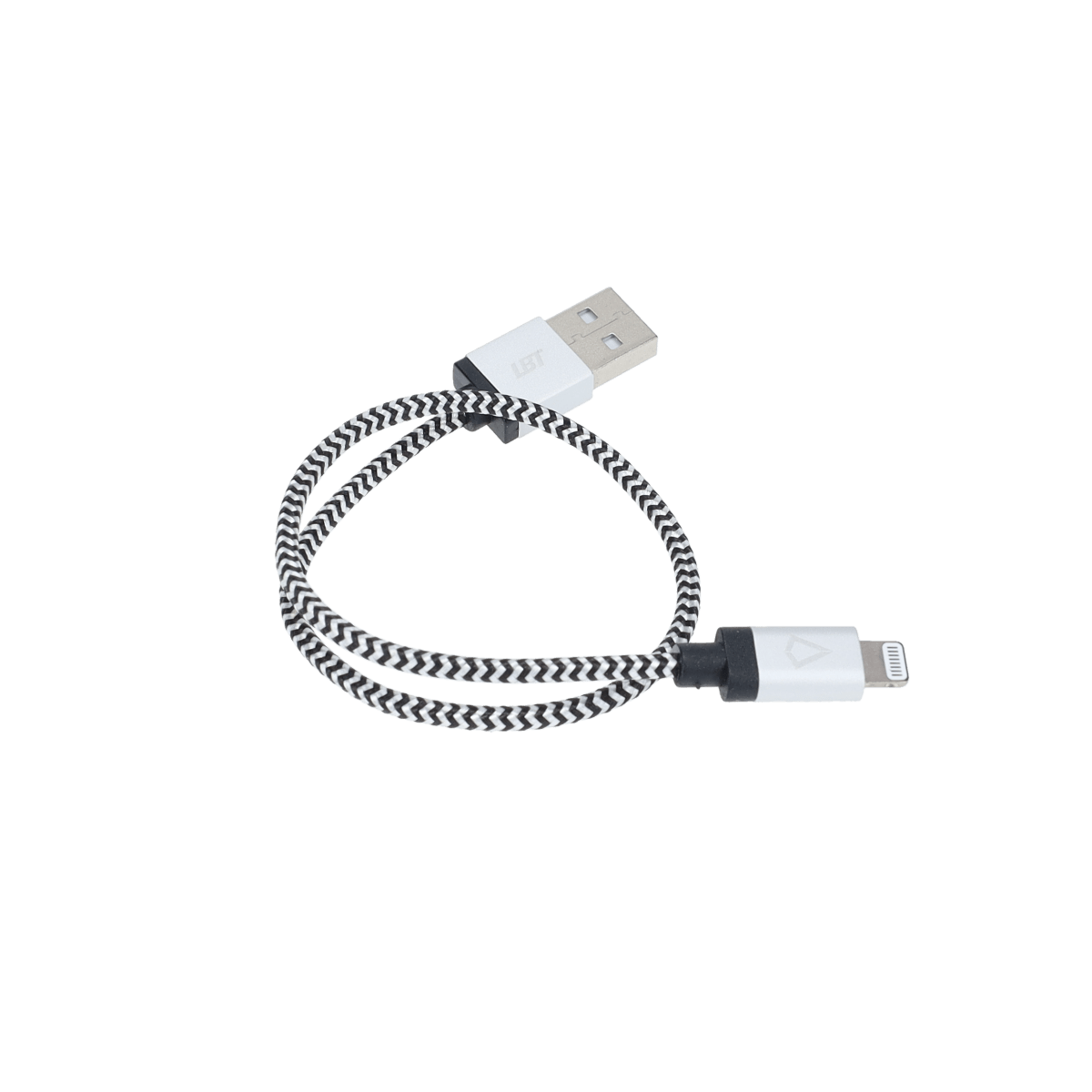 Câble tressé de 30 cm (câble USB-A vers Lightning)