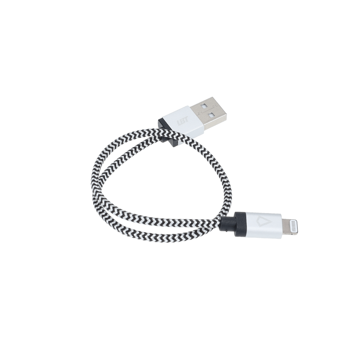 Câble tressé de 30 cm (câble USB-A vers Lightning)