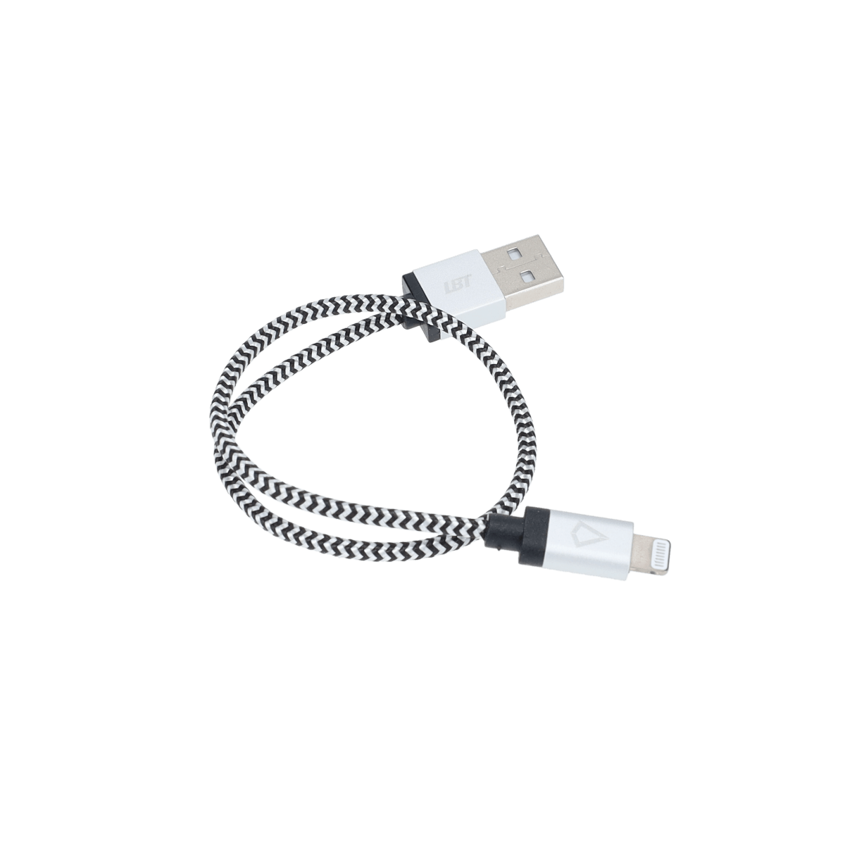 Câble tressé de 30 cm (câble USB-A vers Lightning)
