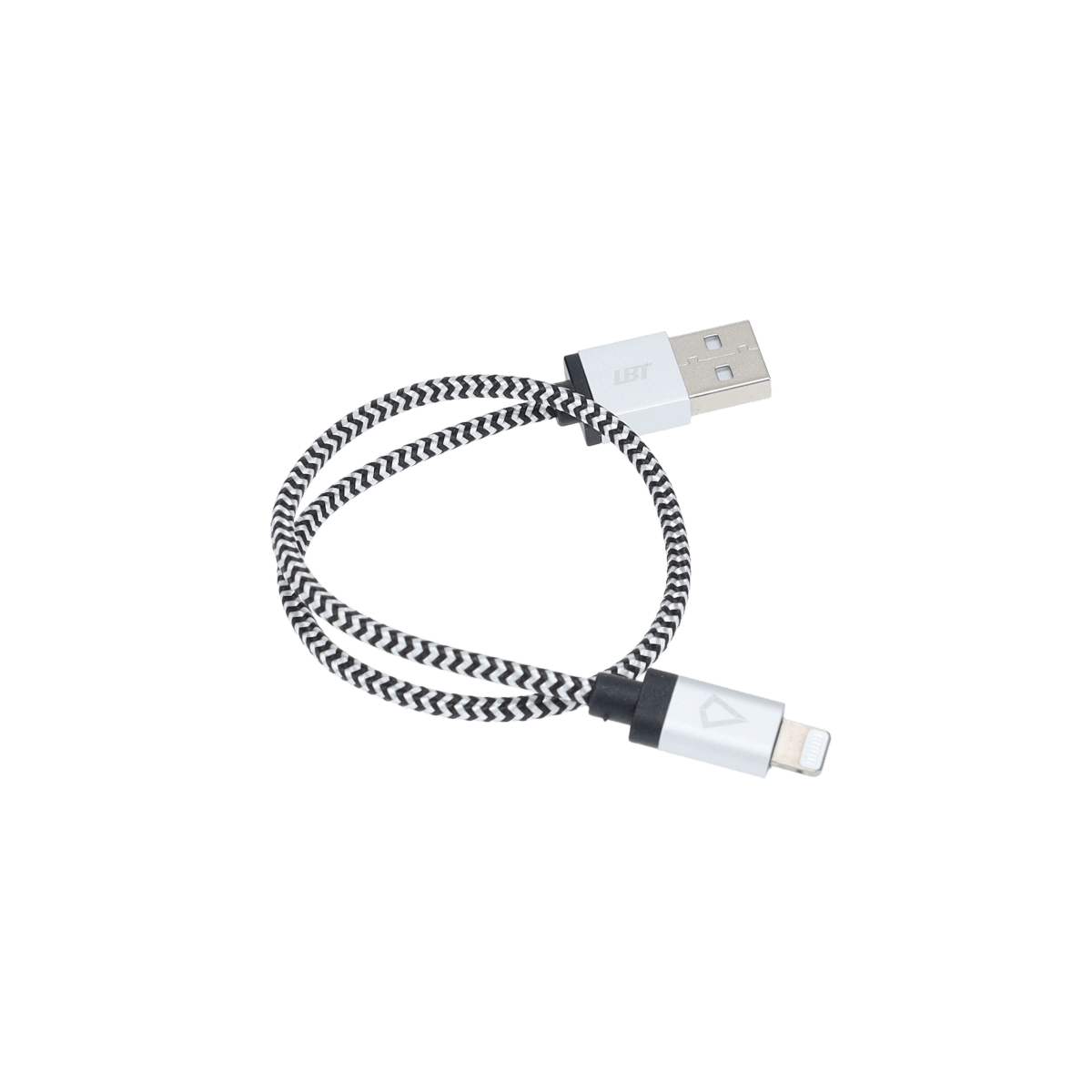 Câble tressé de 30 cm (câble USB-A vers Lightning)