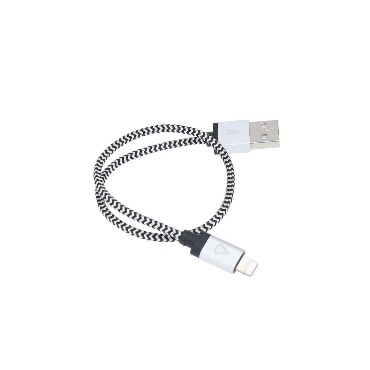 Câble tressé de 30 cm (câble USB-A vers Lightning)