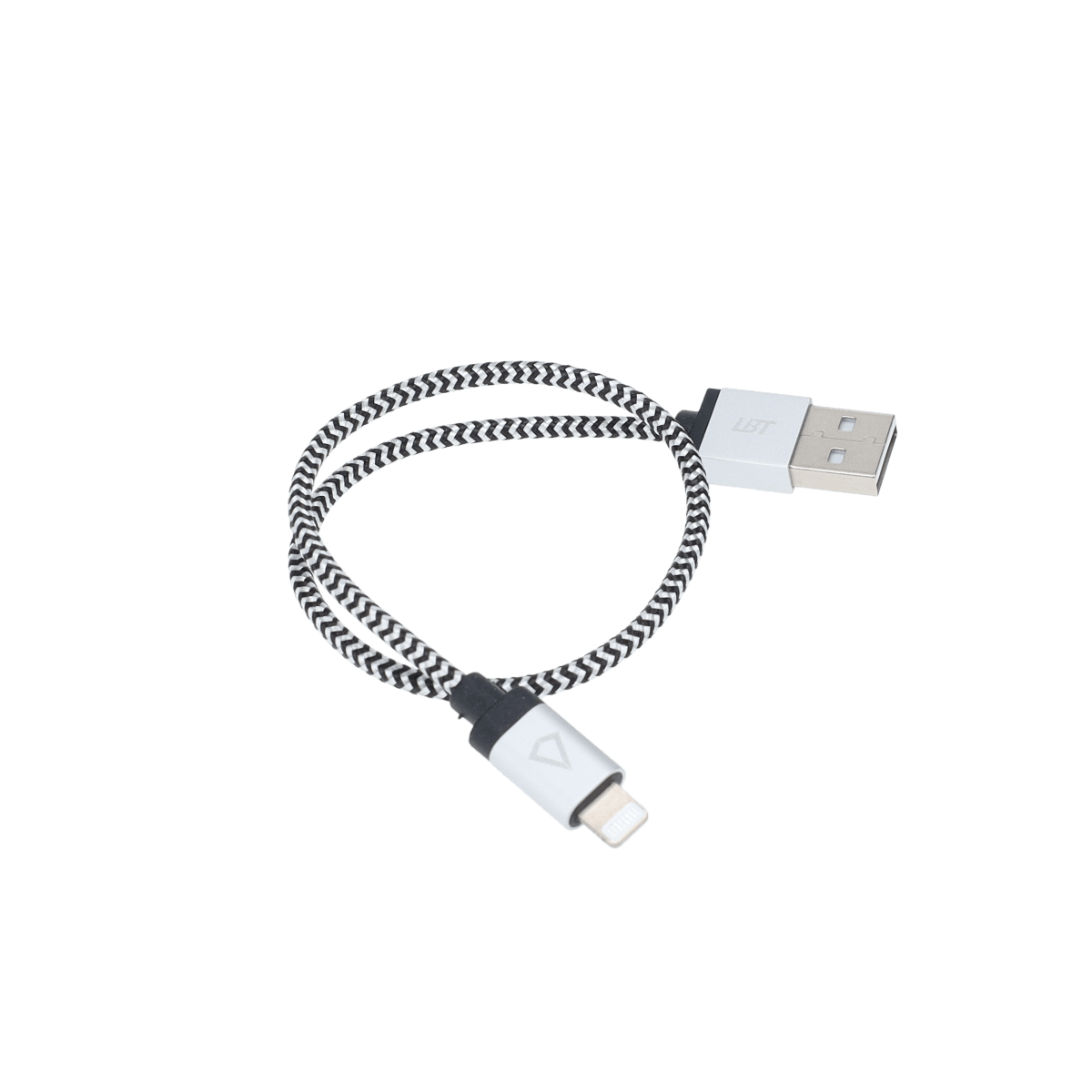 Câble tressé de 30 cm (câble USB-A vers Lightning)