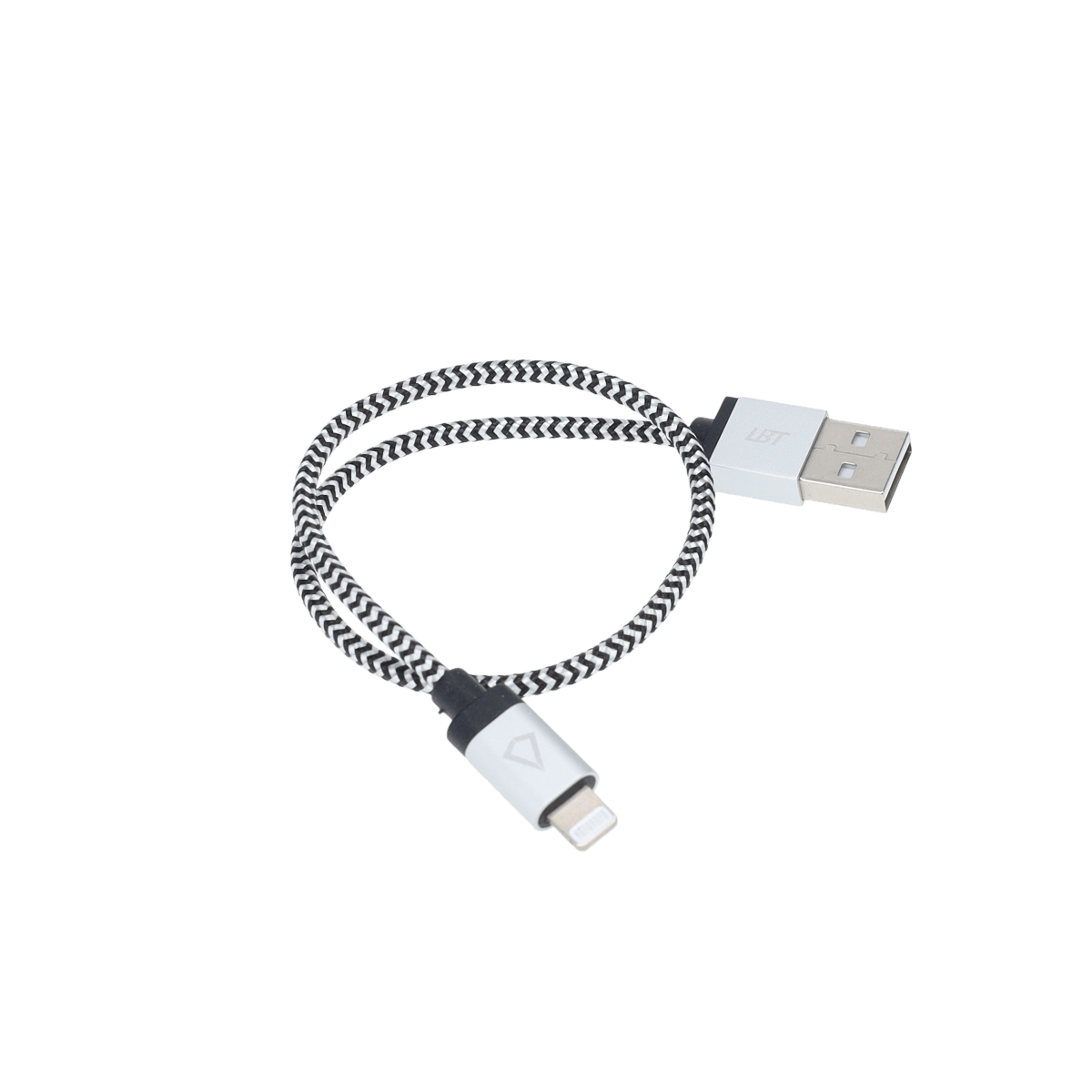 Câble tressé de 30 cm (câble USB-A vers Lightning)