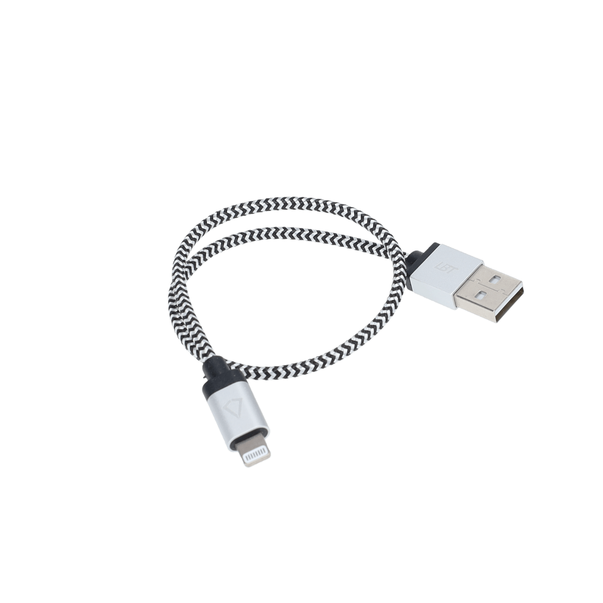 Câble tressé de 30 cm (câble USB-A vers Lightning)